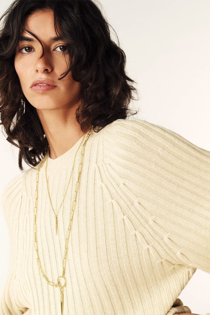 Ba&sh, Pull Jobert knit, Beige